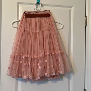 Lace over lay skirt